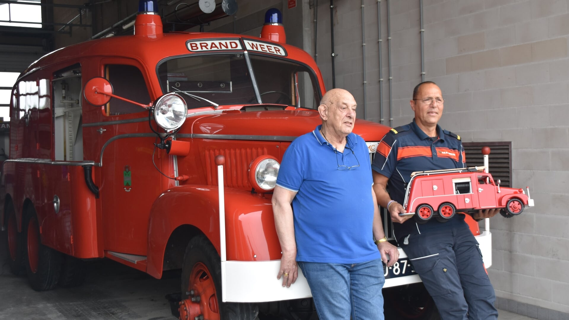 Miniatuur oude nevel voor brandweer Soest