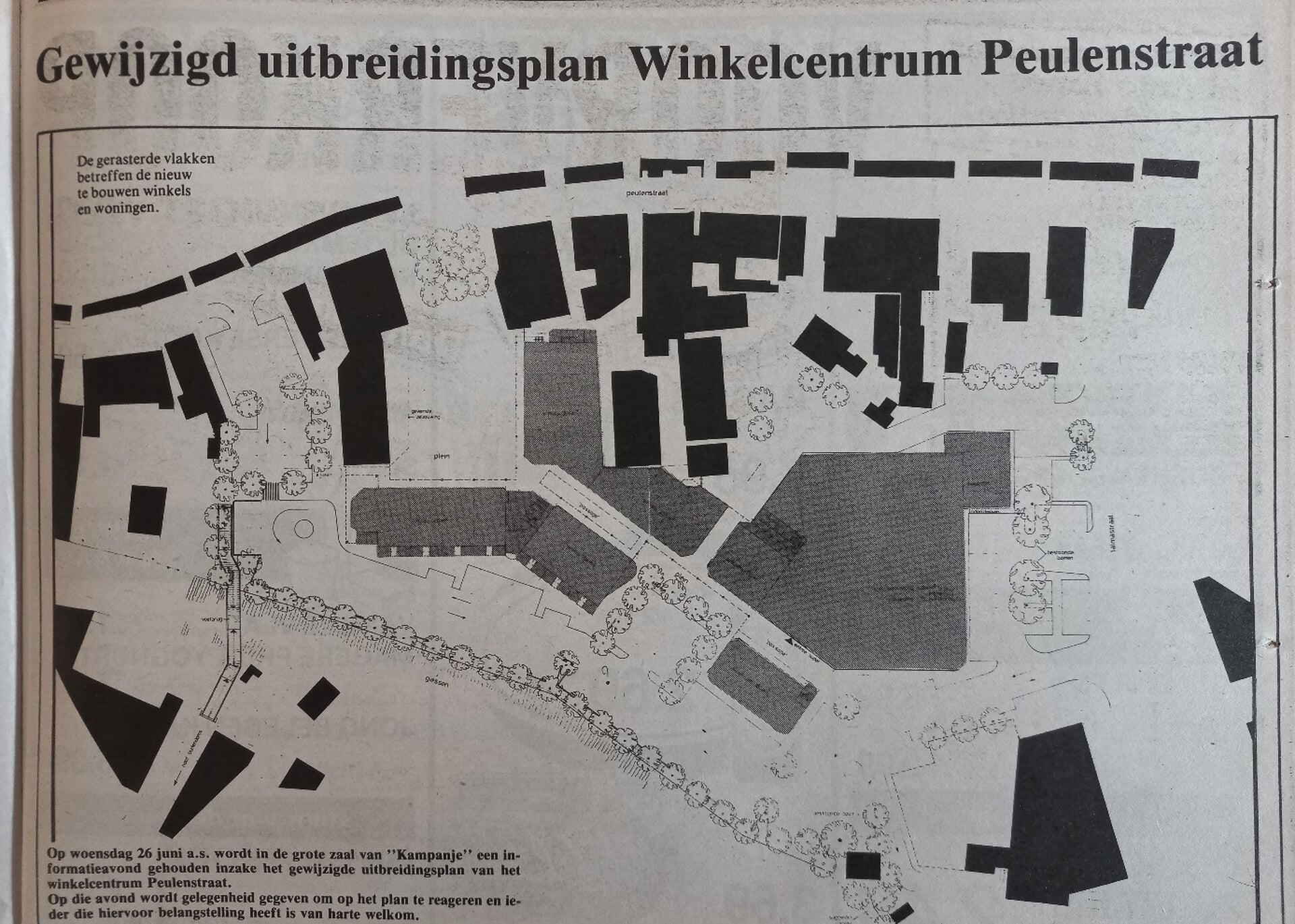 Kompas Hardinxveld van veertig jaar geleden: Winkelcentrum Peulenstraat