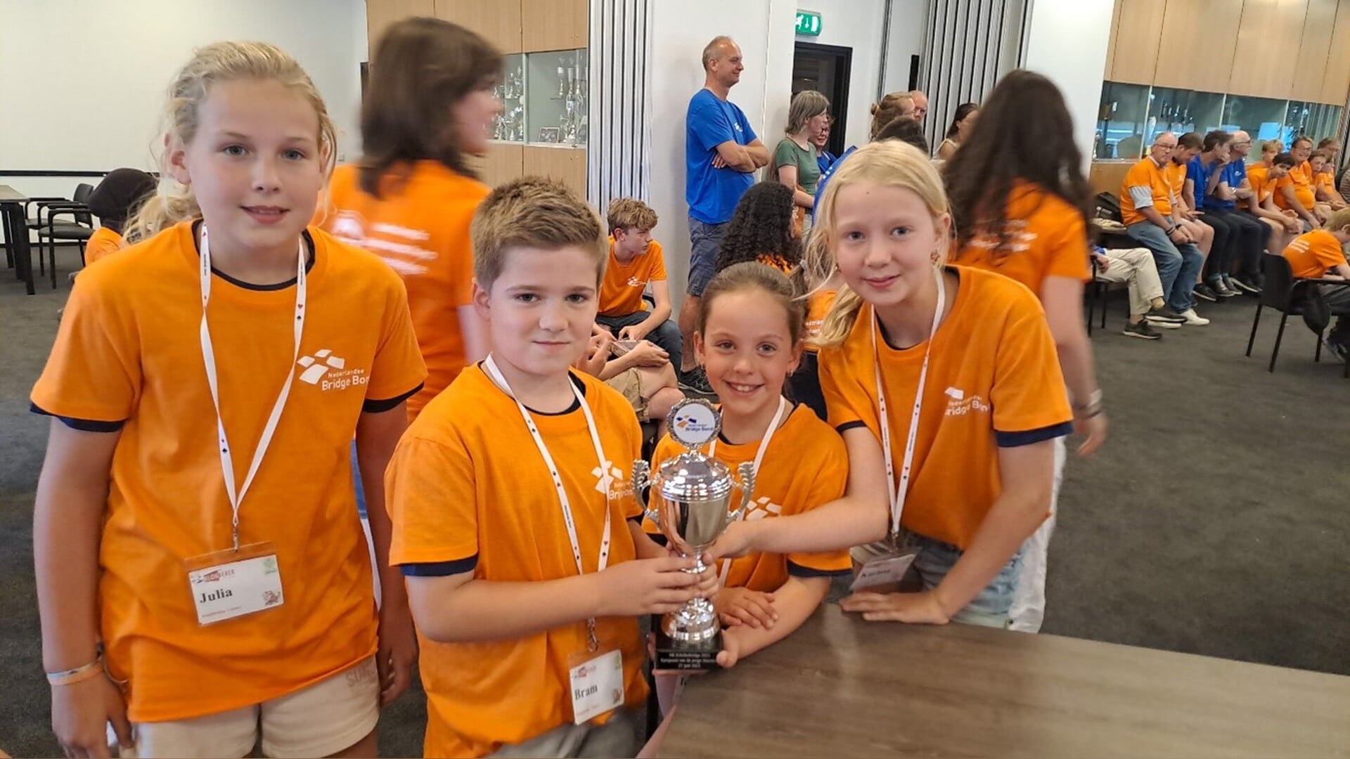 Jeugd van basisschool “De Klokbeker” verovert de top bij het Nederlands Kampioenschap Scholenbridge