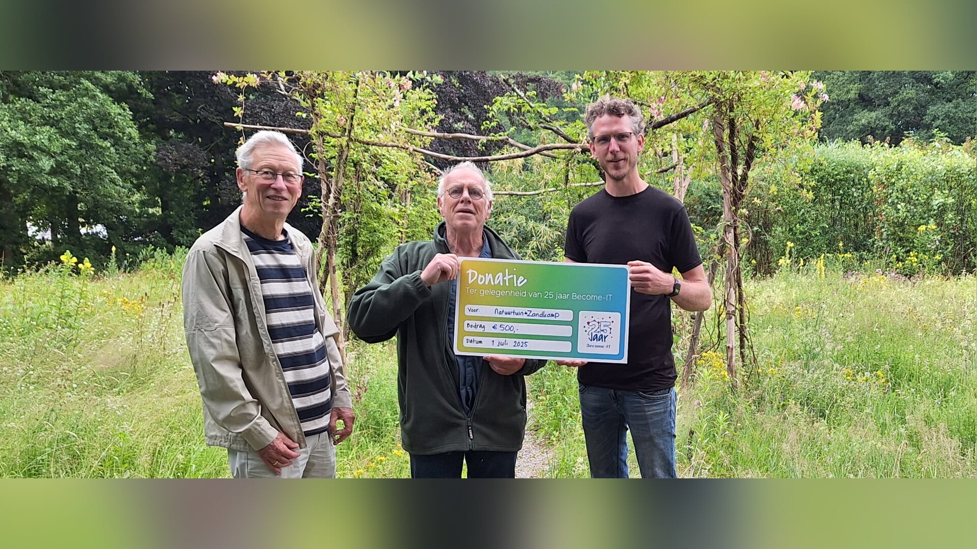 Mooi geschenk voor de Natuurtuin de Zandkamp