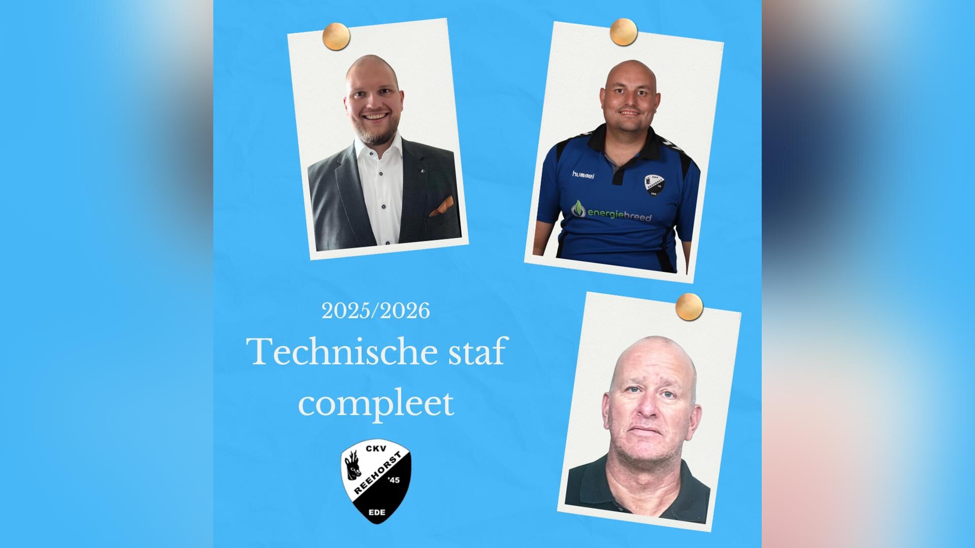 Technische staf selectie CKV Reehorst ‘45 compleet: Reehorst klaar voor ...