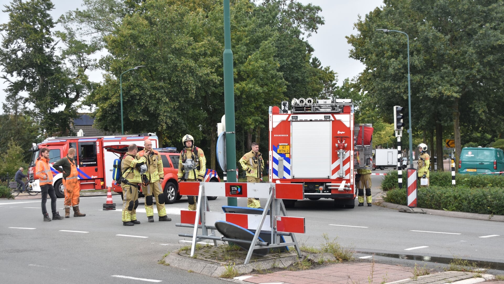 Groot gaslek: huizen ontruimd, kruising in Soest-Zuid dicht, hinder voor verkeer
