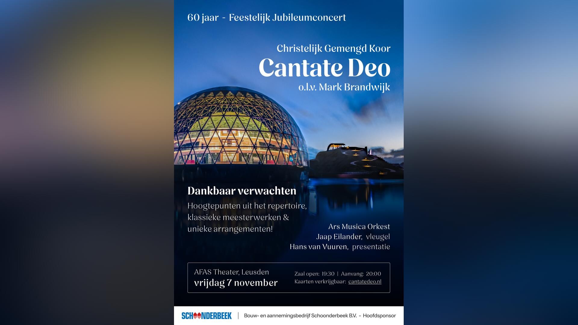 Jubileumconcert Cantate Deo o.l.v. Mark Brandwijk