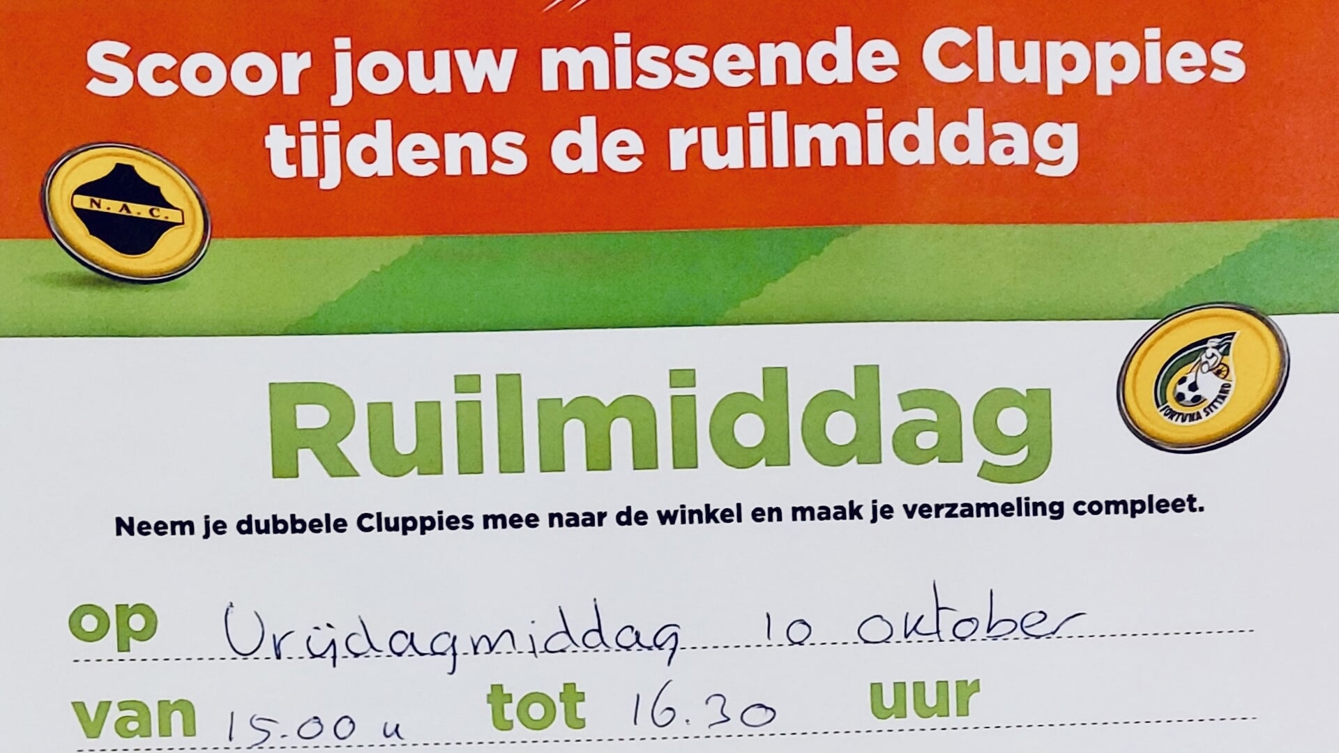 Ruilmiddag Cluppies bij Plus Achterberg: maak je boek compleet