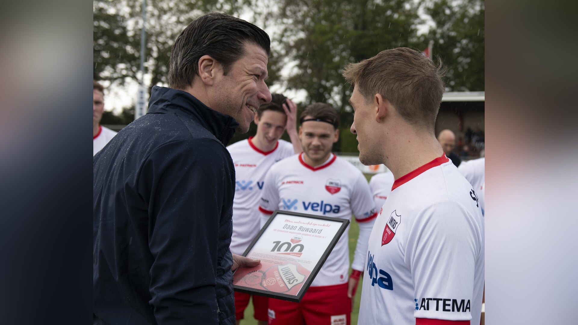 100e Wedstrijd voor Daan Ruwaard in Unitas zondag 1