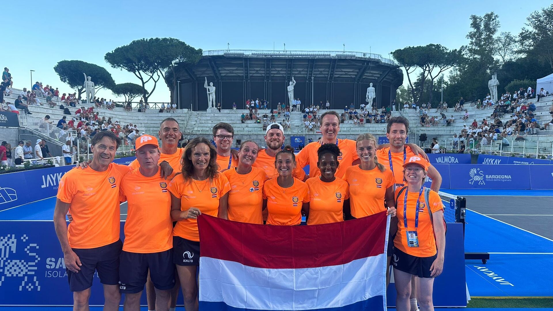 Bondscoach Geert-Jan van Dijken uit Zeist wint EK met pickleballselectie
