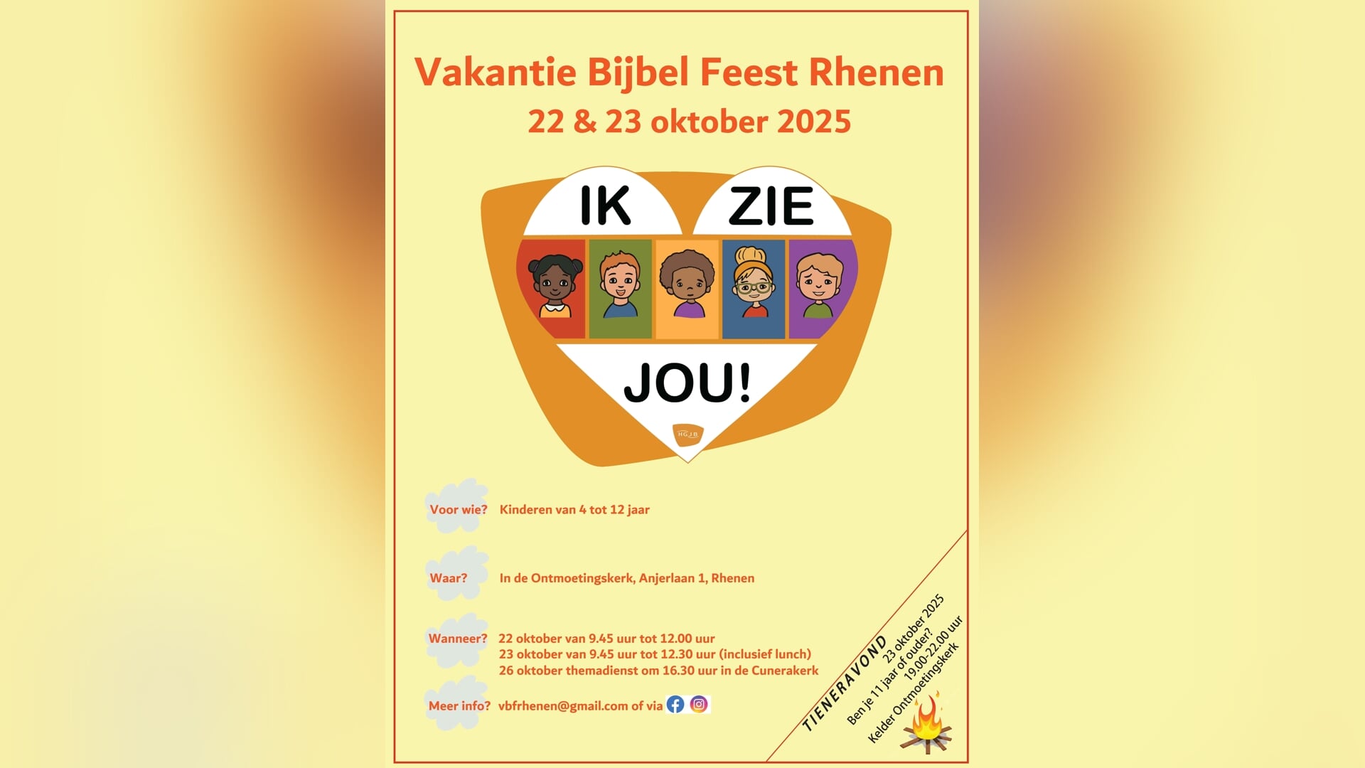 Vakantie Bijbel Feest Rhenen in de herfstvakantie