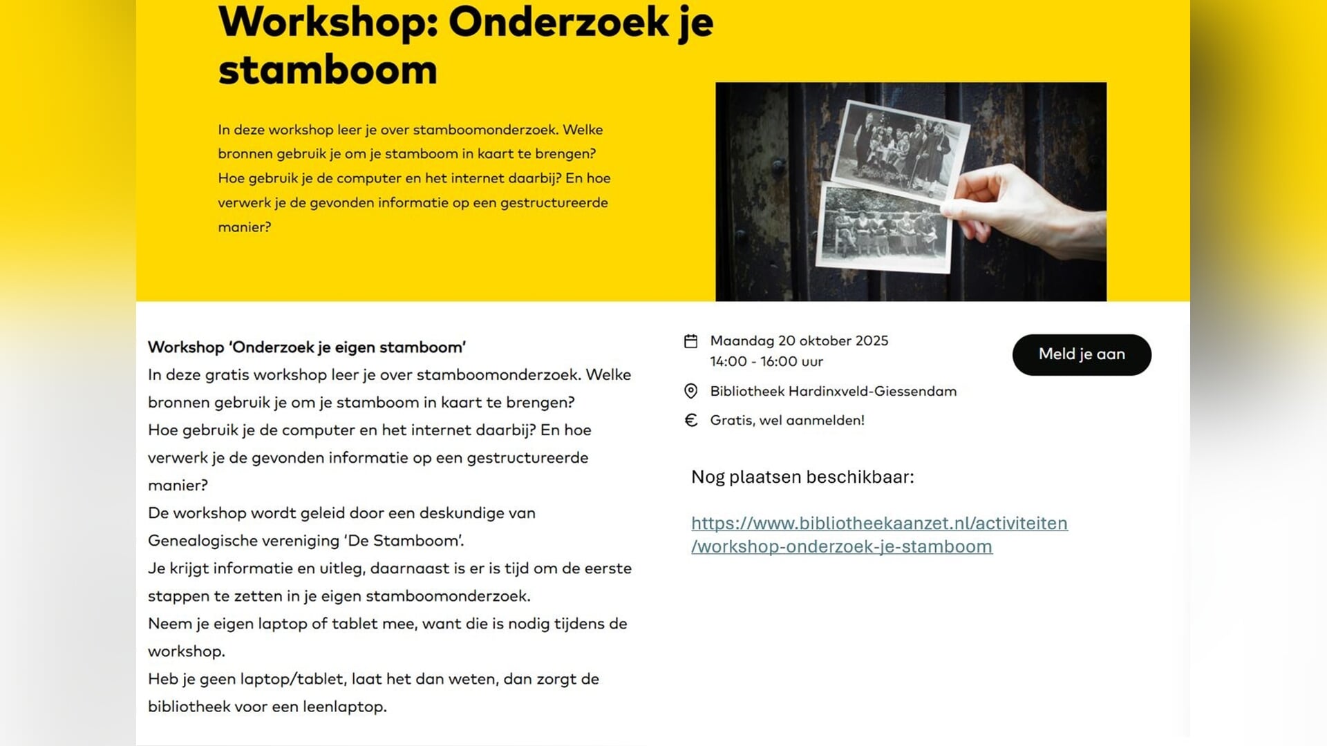 ONDERZOEK JE STAMBOOM