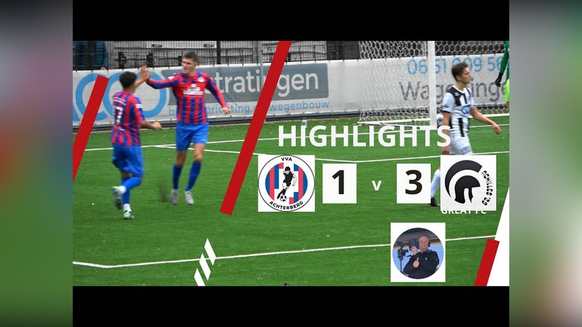 VVA Achterberg strijdend ten onder tegen grootmacht/titelkandidaat Achilles 1929.