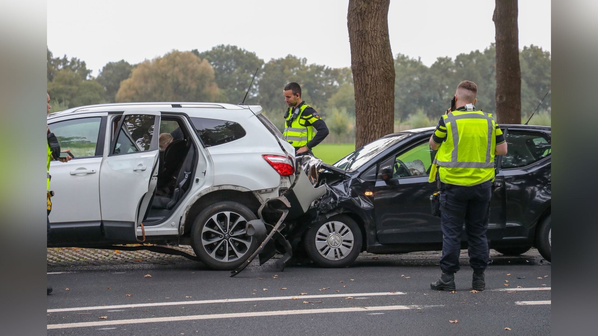 Flinke aanrijding op N224 bij De Klomp