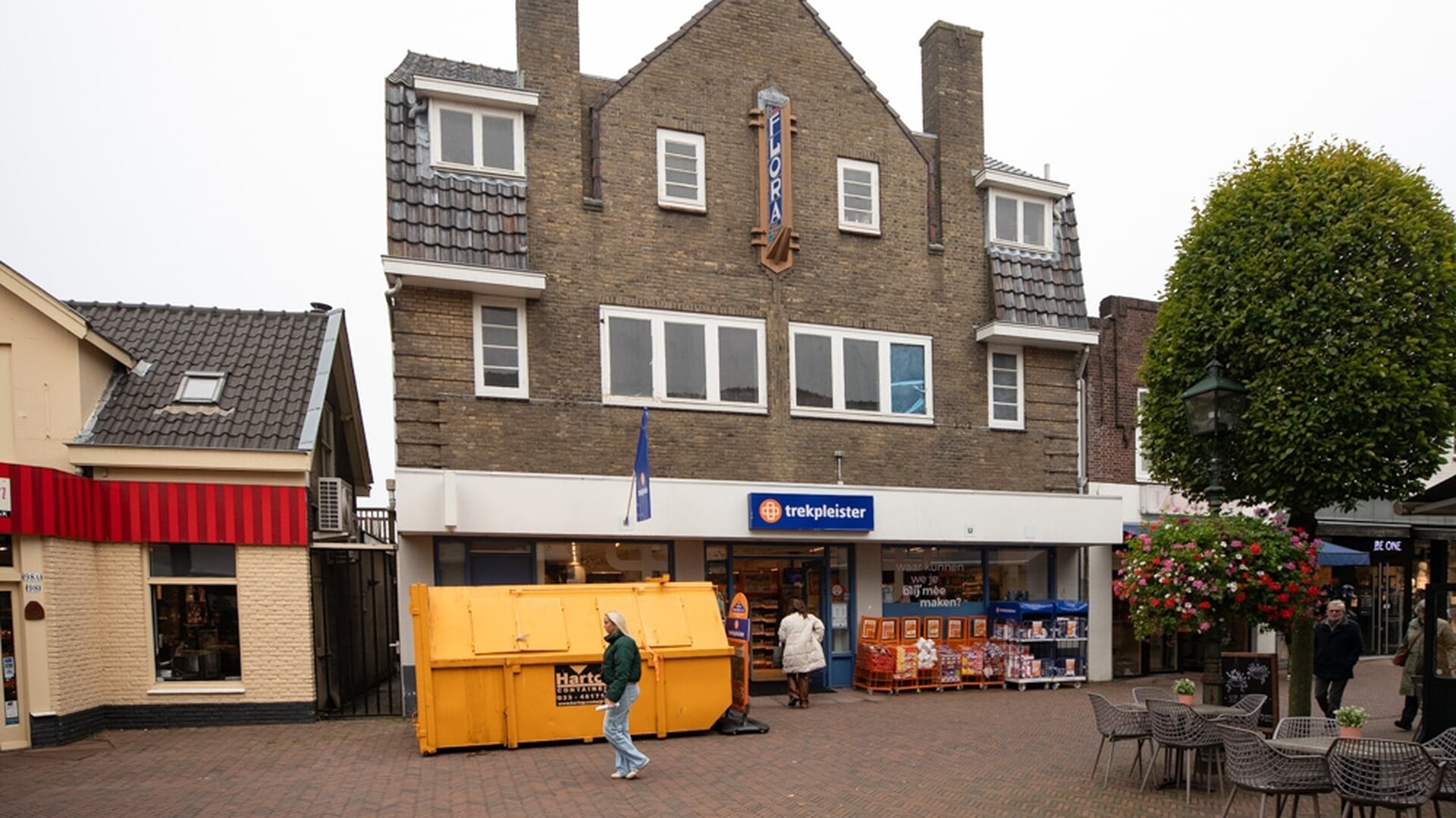 Gele container Laanstraat Baarn is terug