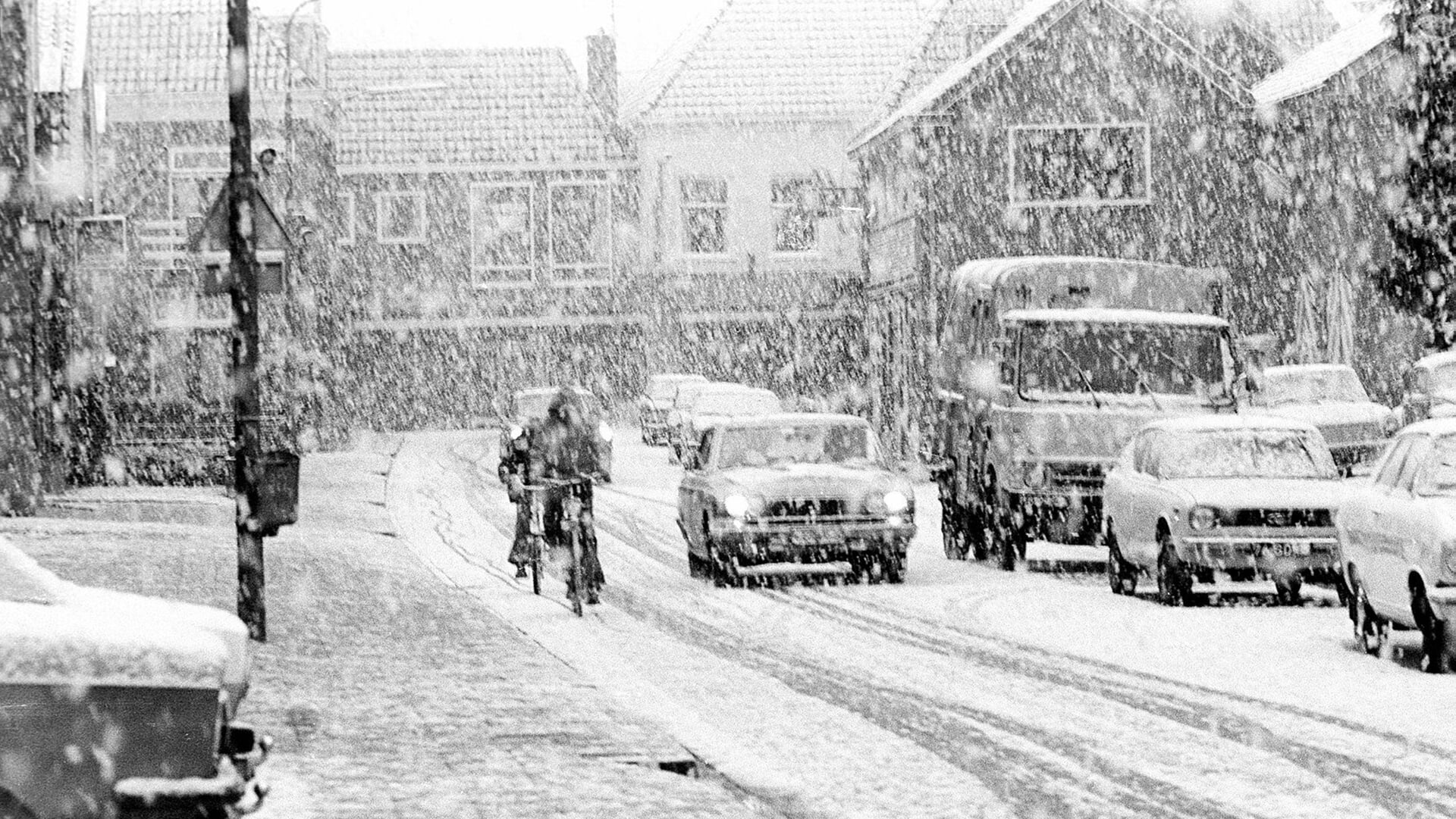 ‘Extreem vroege sneeuwval’ in Barneveld precies 50 jaar geleden