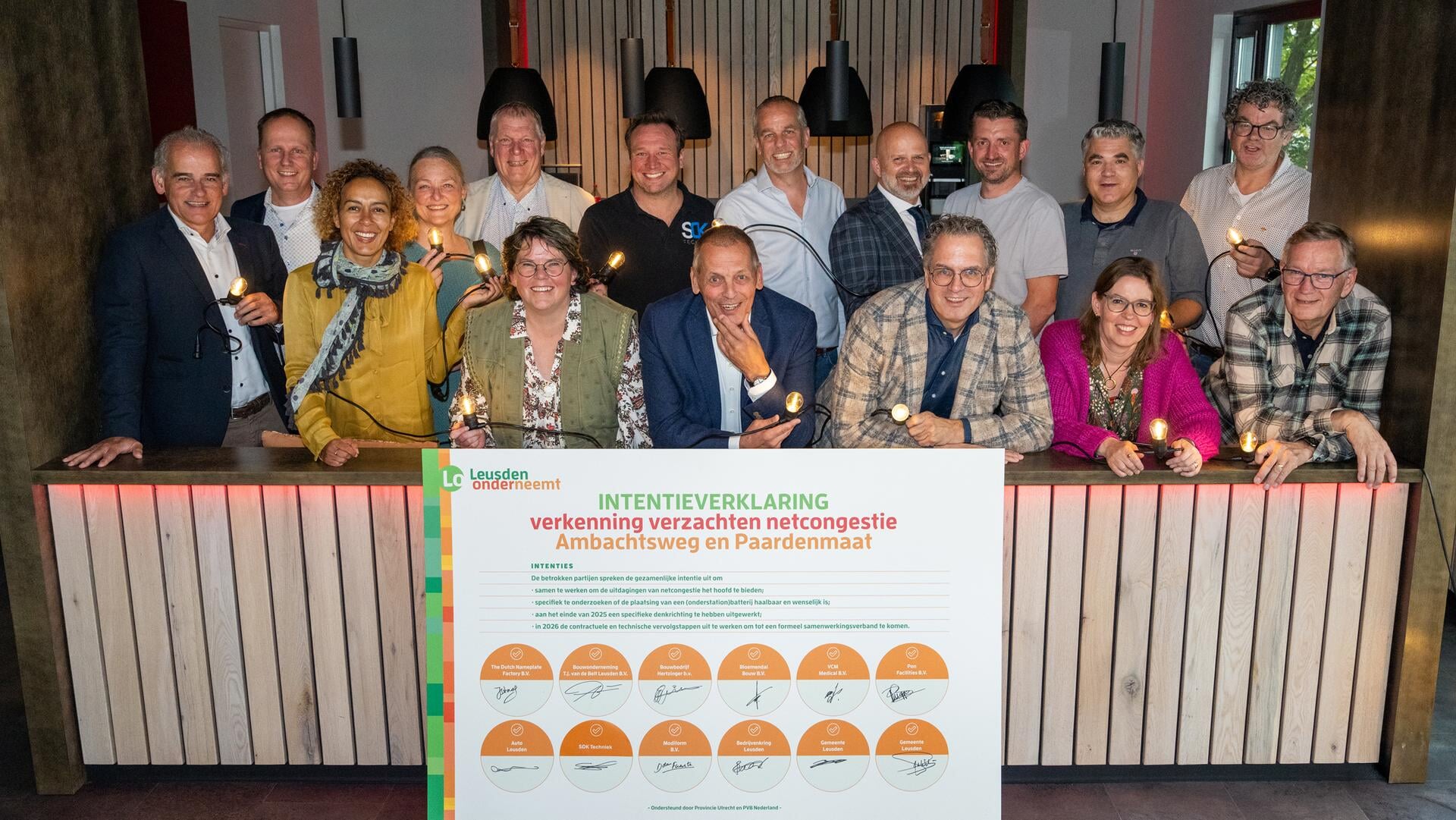 Bedrijvenkring en gemeente Leusden tekenen voor samenwerking tegen netcongestie