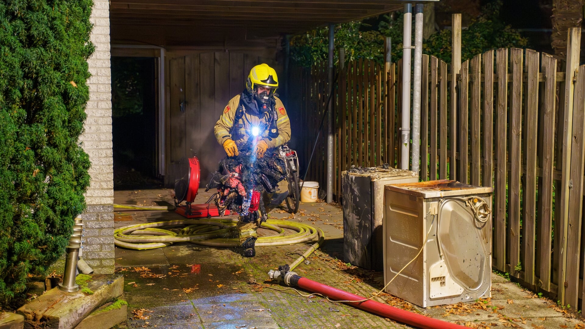 Woningbrand door wasdroger aan het Gentenerf in Ermelo