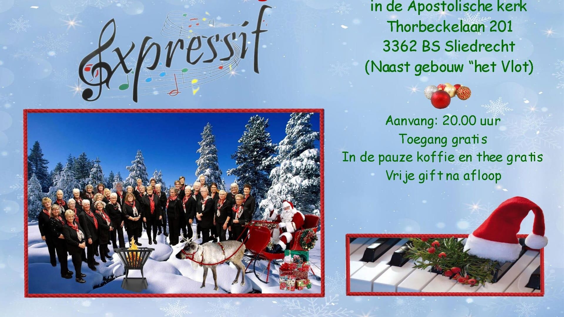 Expressif treedt op in Apostolische Kerk in Sliedrecht