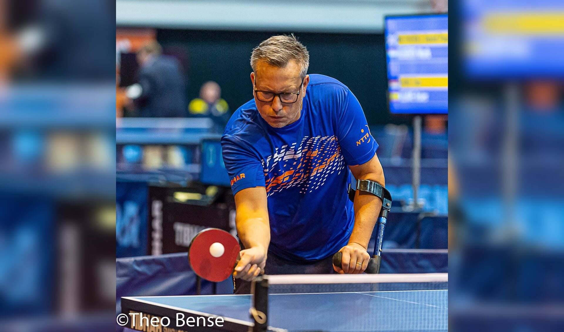 Paratafeltennisser Mark Alberti debuteert op internationaal toernooi ...