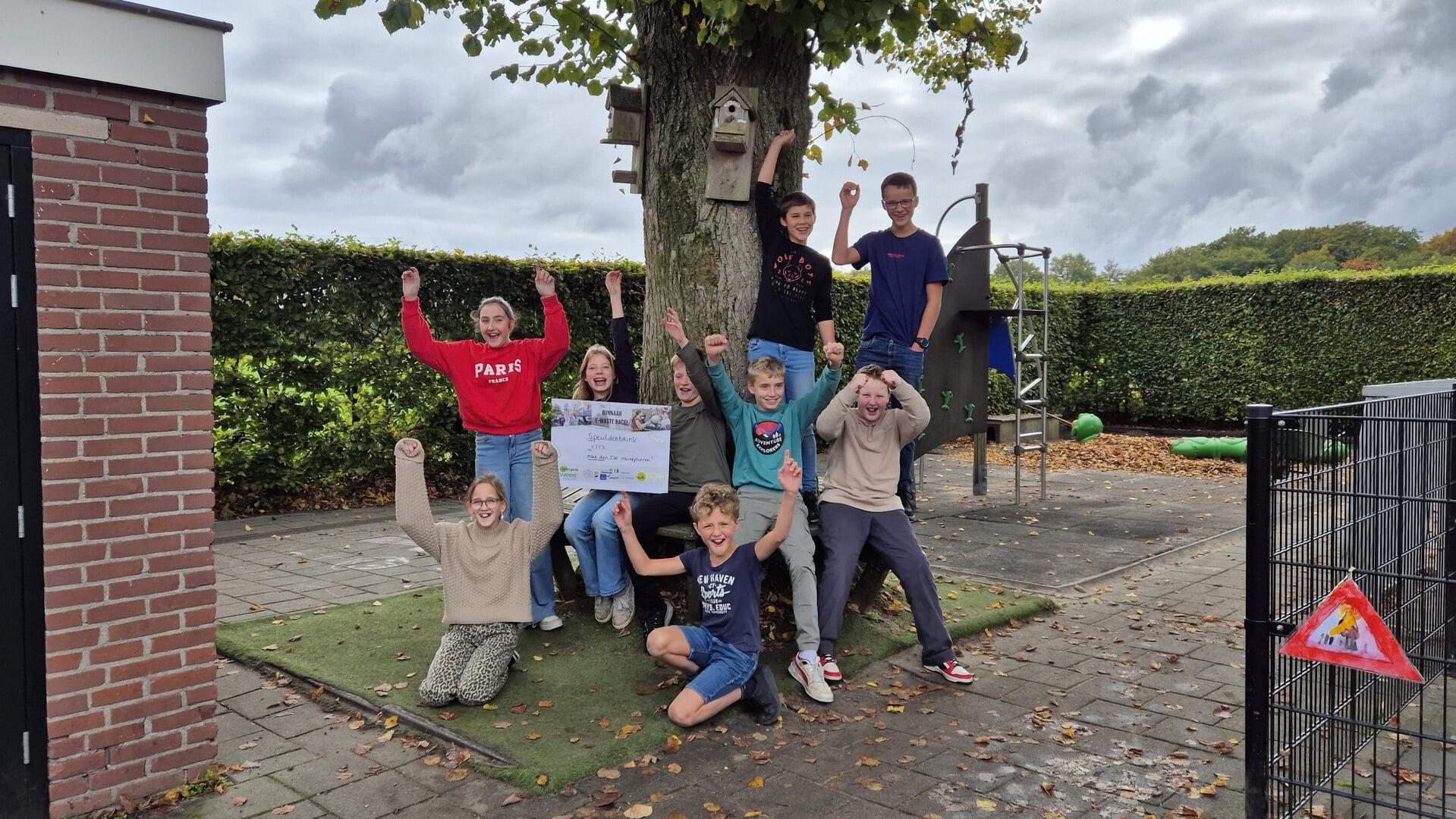 Basisschool Speulderbrink wint E-waste Race Noord-Veluwe