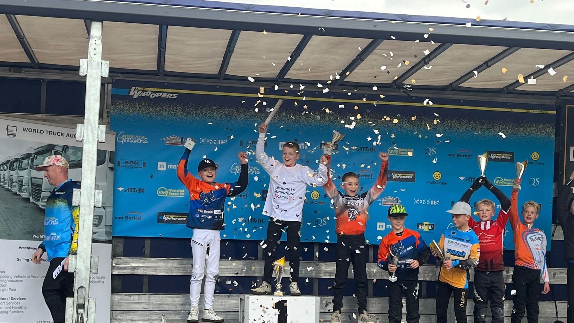 Kampioenstrui voor fietscrosser Niek Gottmer