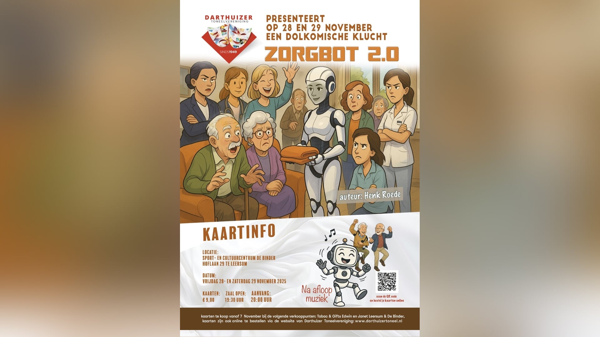 Najaarsuitvoering Darthuizer Toneelvereniging Leersum - 28 en 29 november 2025