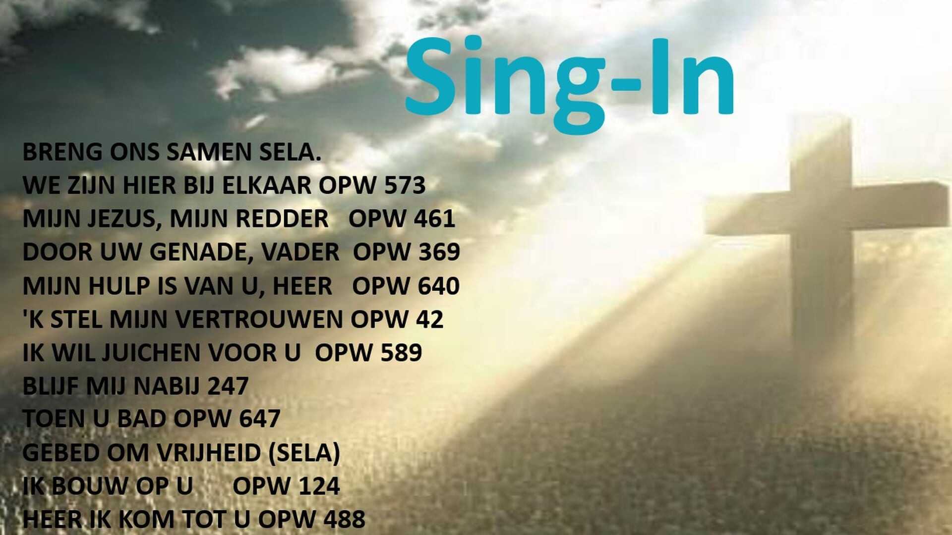 Sing-in in Eben Haëzerkerk Nijkerkerveen