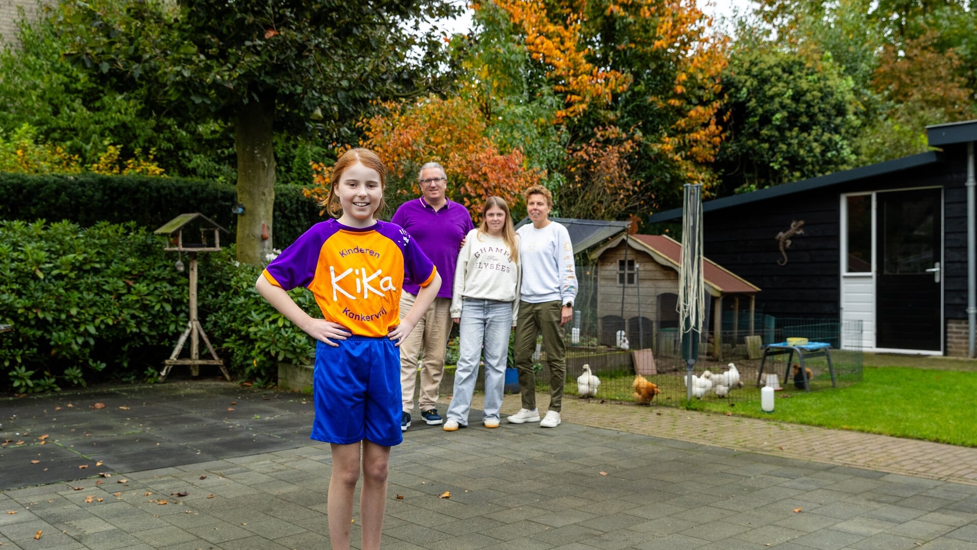 Nynthe (11) uit Barneveld draagt een korte broek voor KiKa: ‘Ik weet hoe stom het is om ziek te zijn