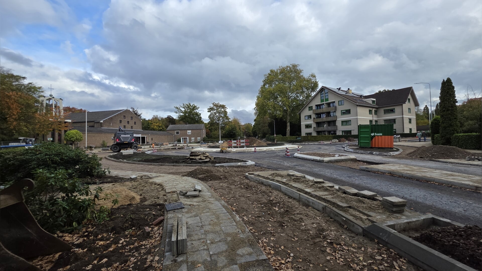 Werkzaamheden aan Bennekomse rotonde naderen het einde
