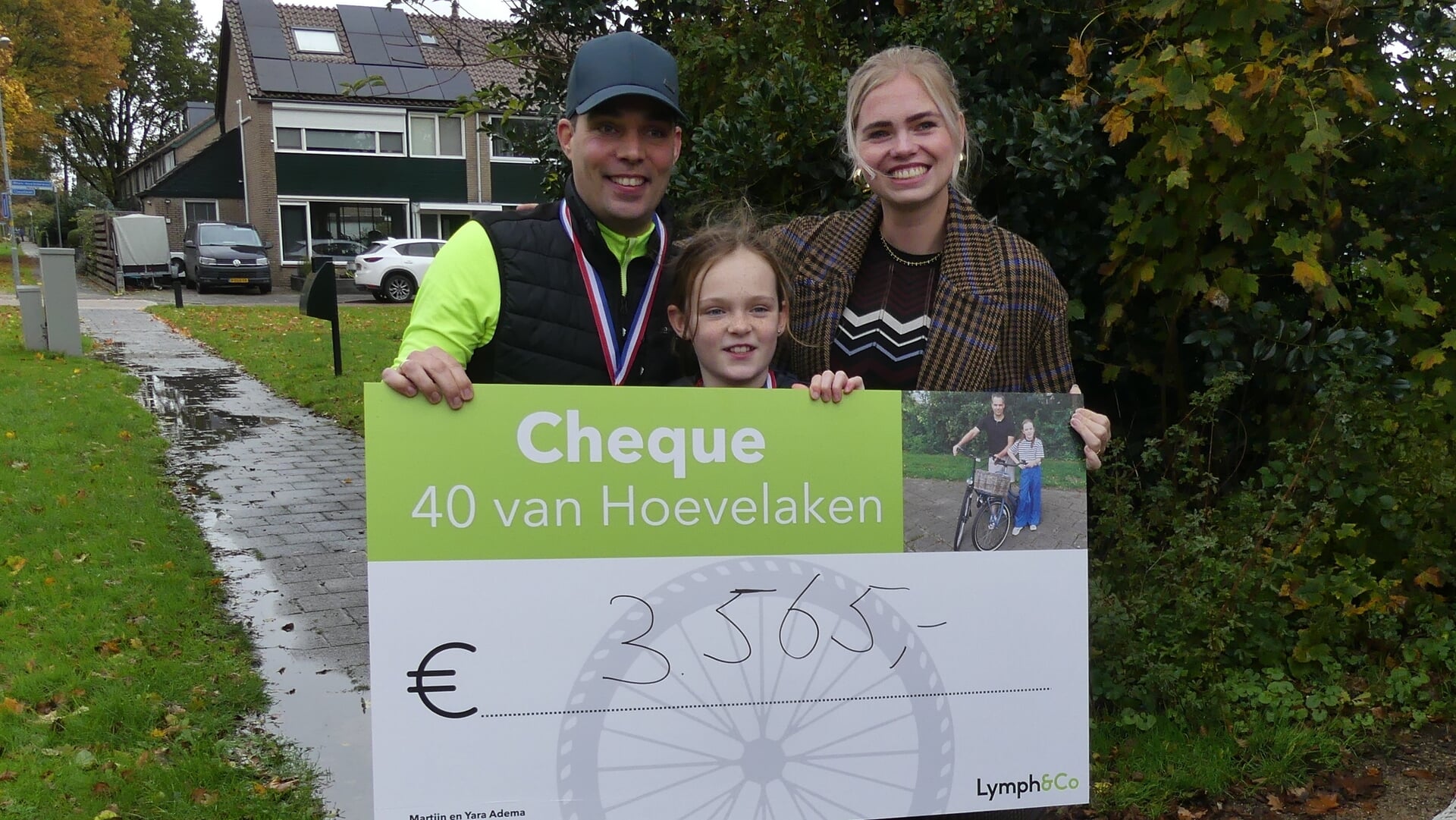 Geslaagde actie van Martijn Adema en Yara uit Hoevelaken voor lymfeklierkanker