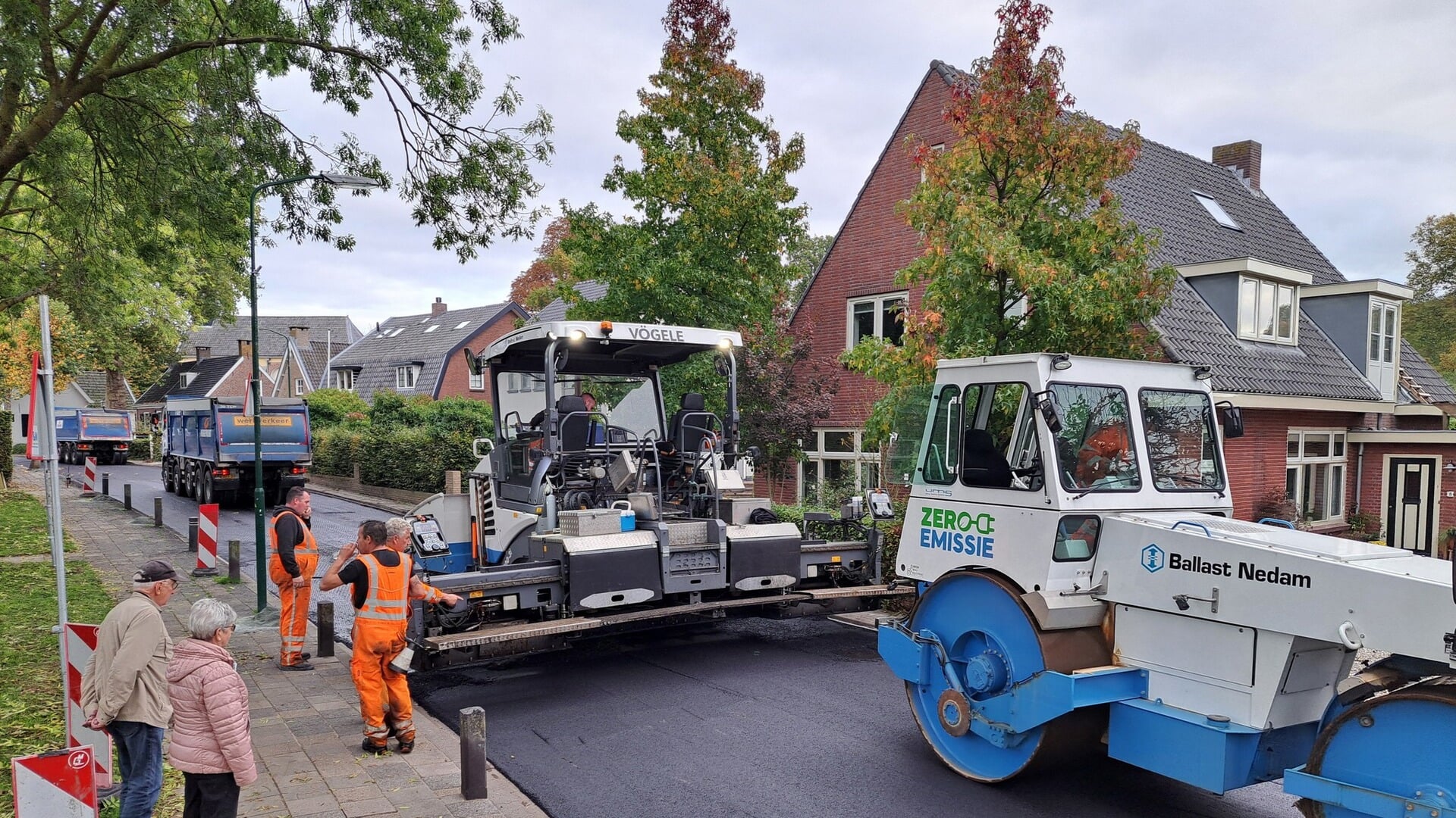 Pilot met duurzaam asfalt in Dorpsstraat van Cothen