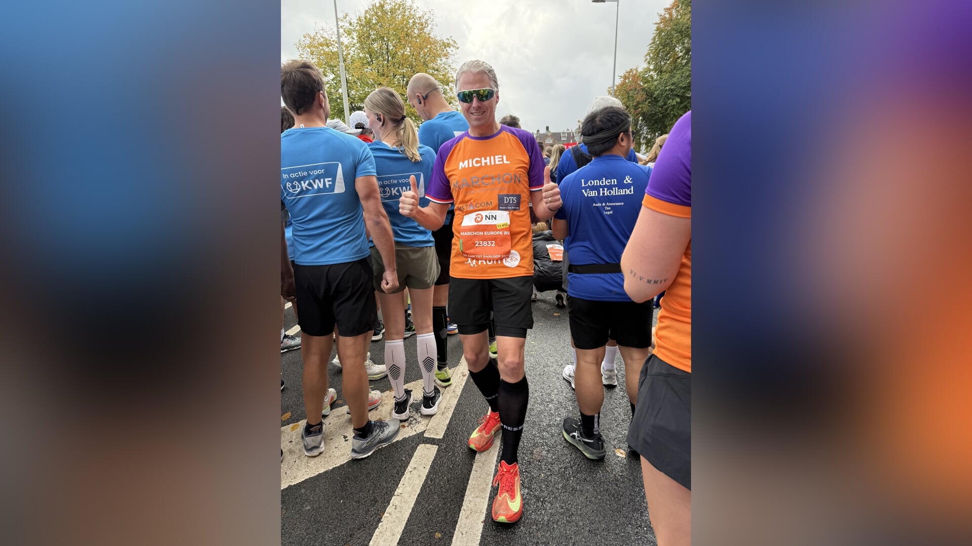 Michiel Drijvers uit Baarn loopt vijf marathons voor Kika