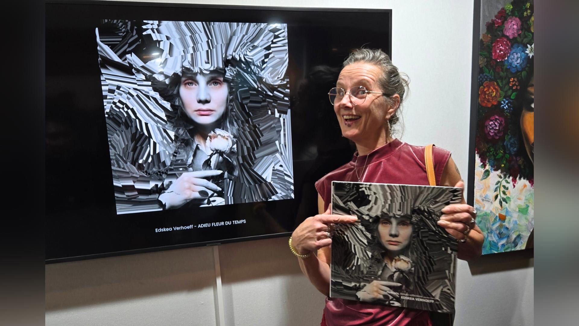 Van Soest naar het Louvre: kunstenaar Edskea Verhoeff exposeerde in Parijs!