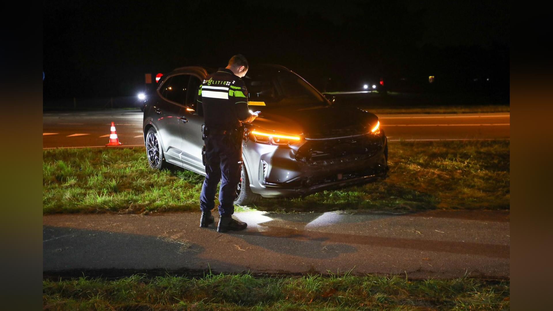 Nieuwe auto betrokken bij botsing in Lunteren