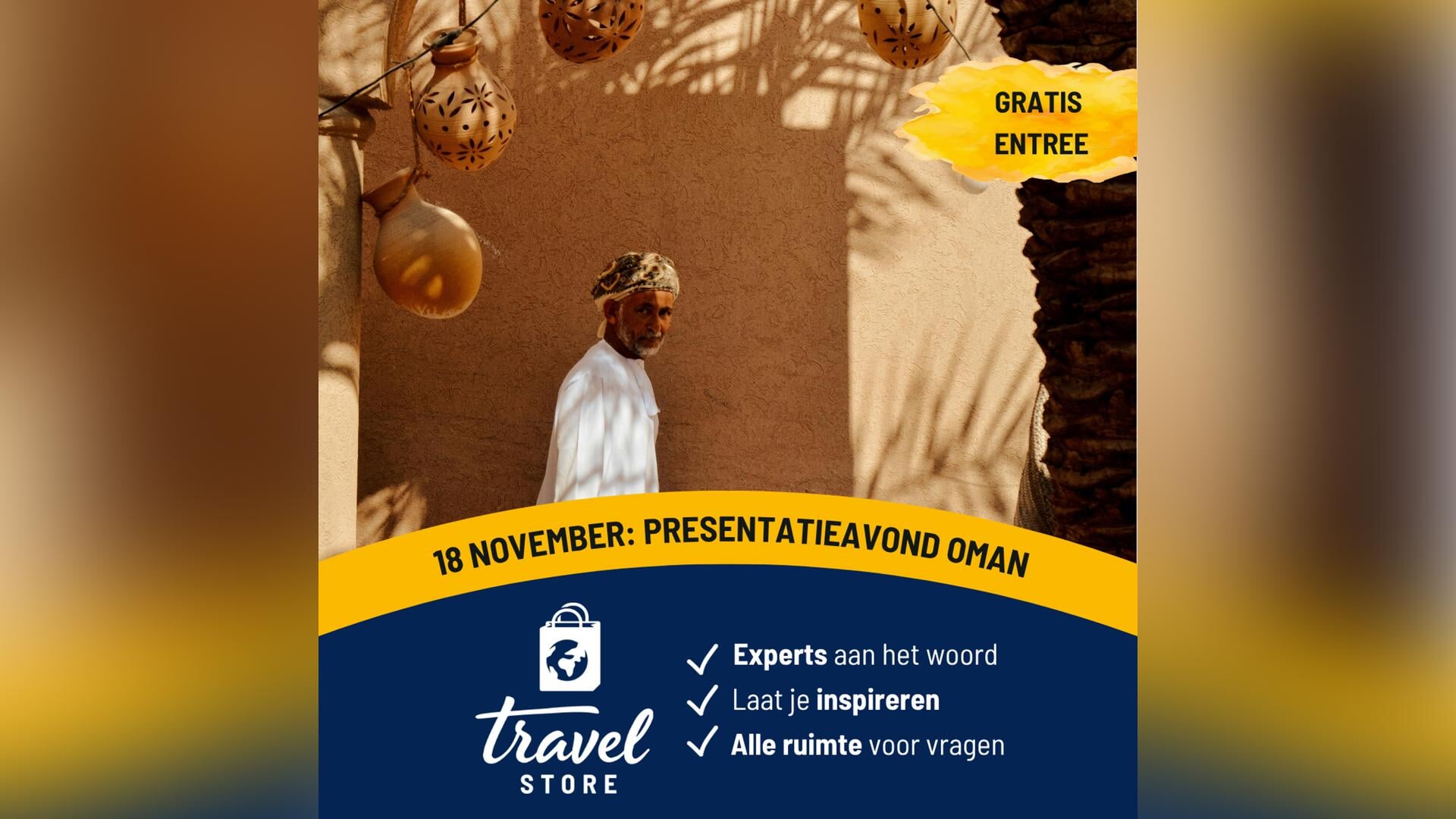 Travel Store Gorinchem organiseert presentatieavond Oman
