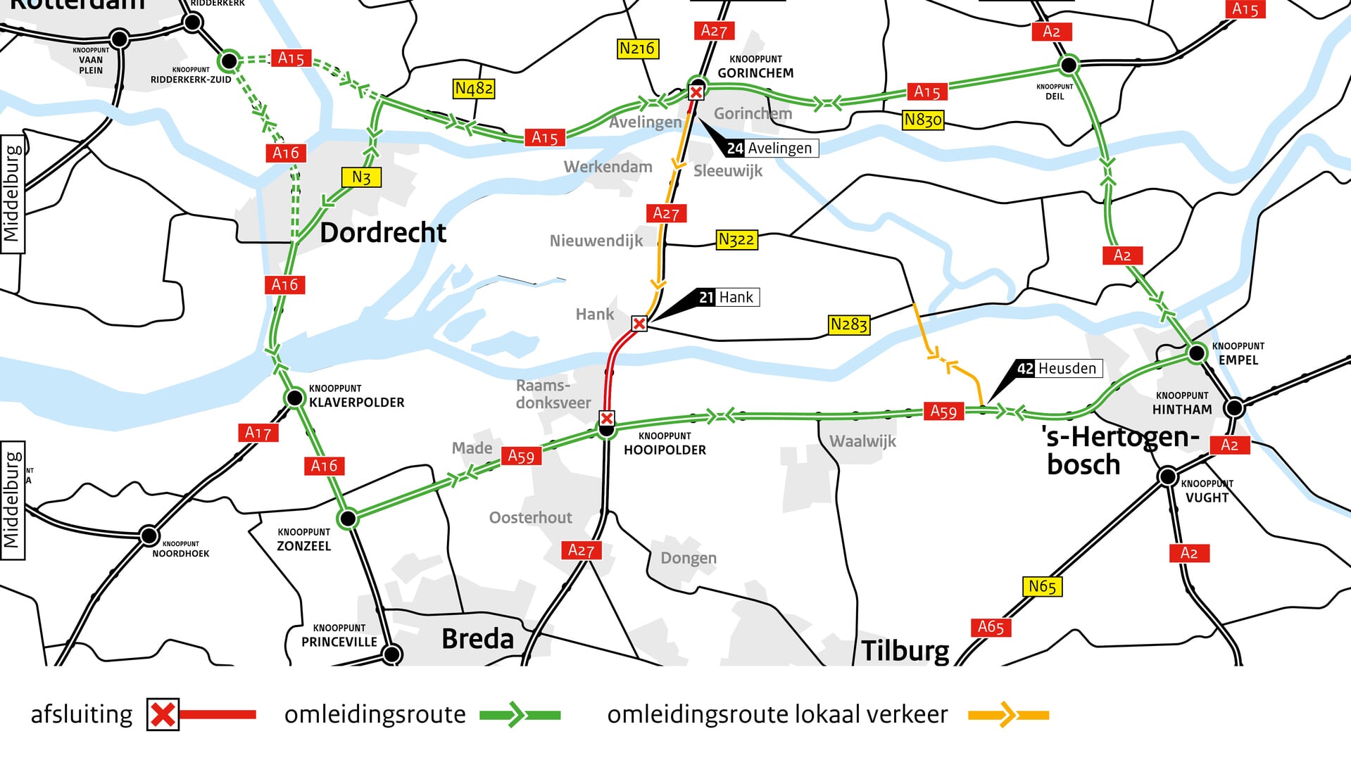 A27-afsluitingen in november