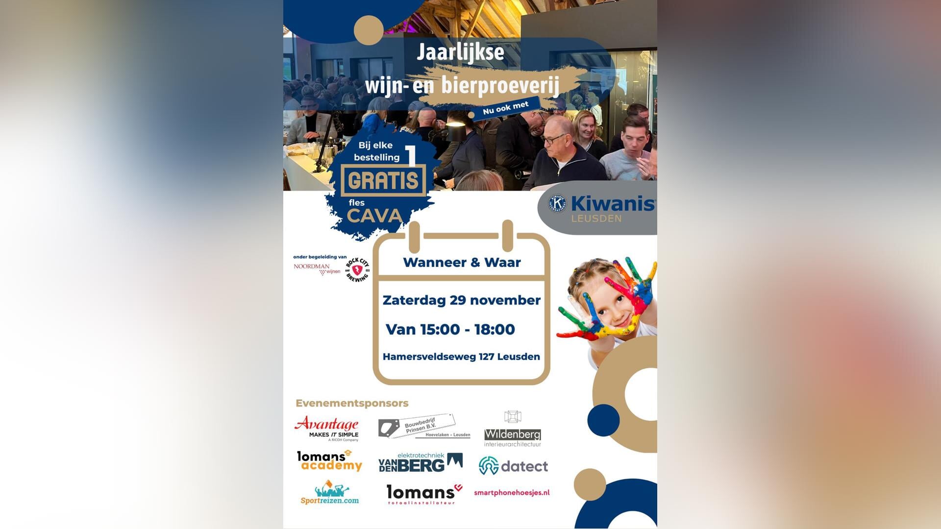 Wijnproeven voor het goede doel in Leusden