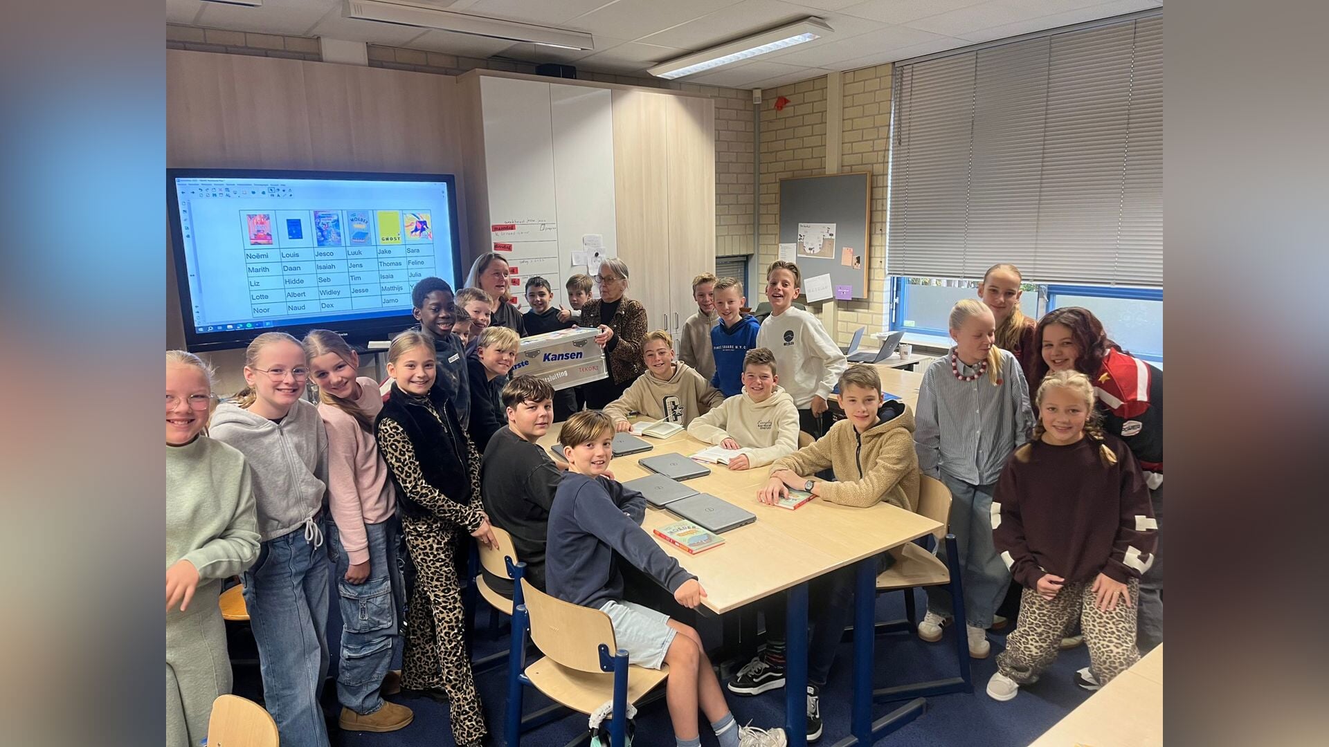 Groep 8 van de Rehoboth werkt aan Leskist Kansrijk!