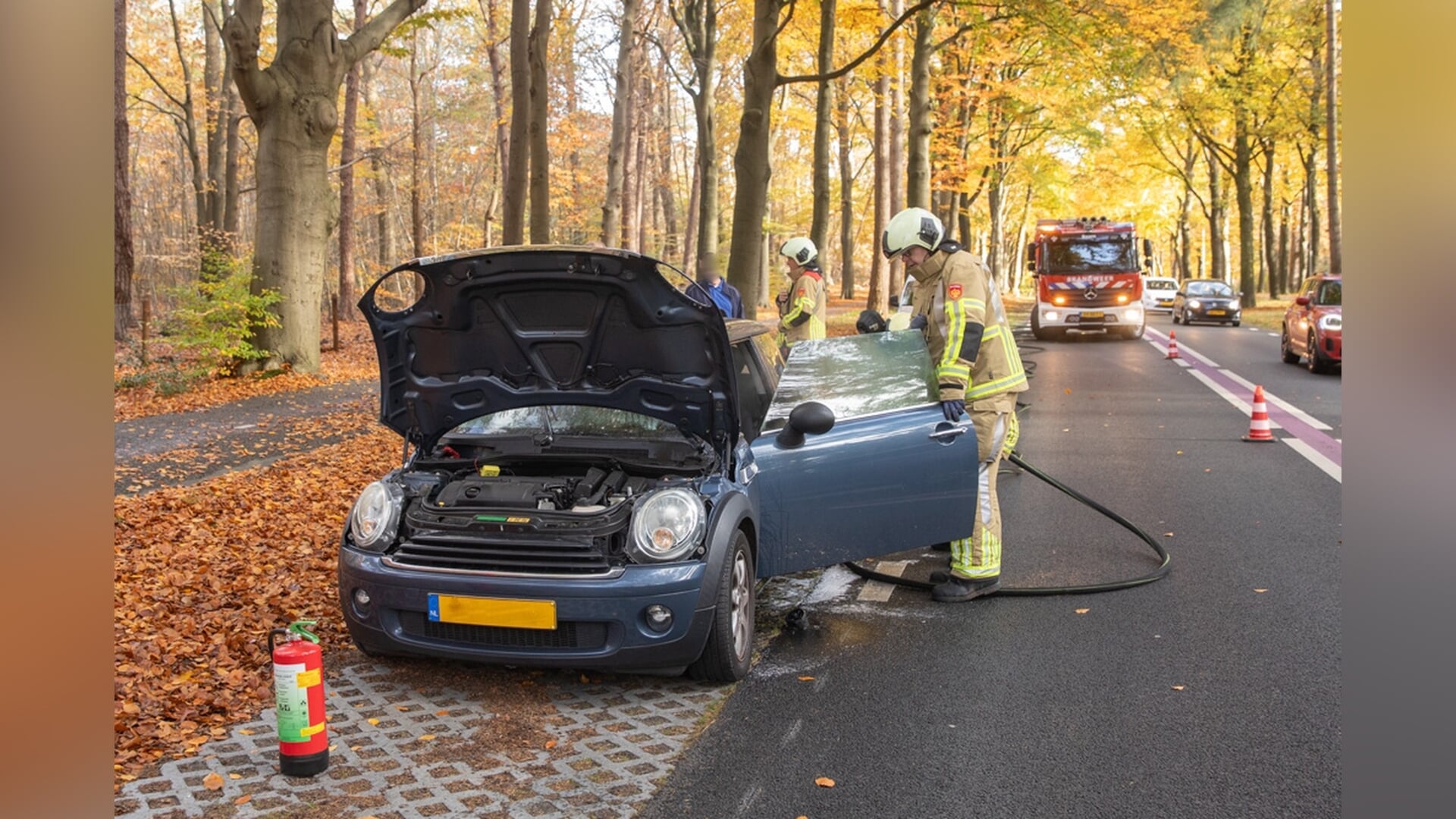 Auto total loss tijdens proefrit