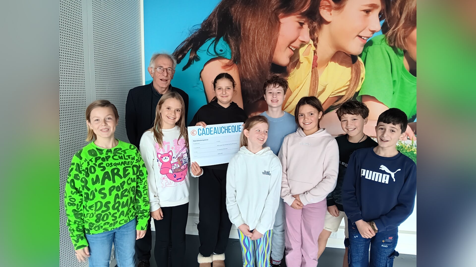 RABO cheque voor schoolbibliotheek