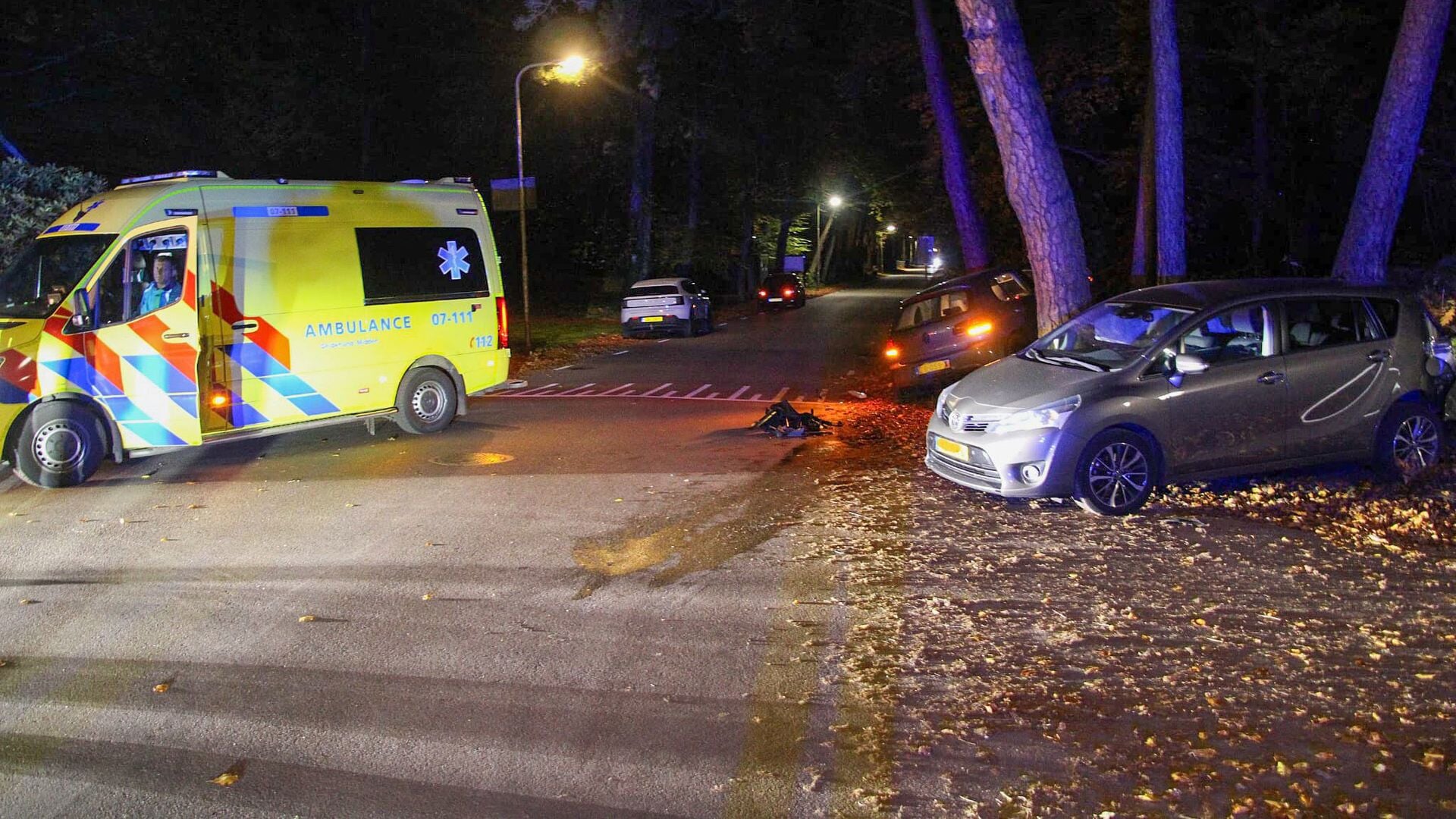 Veel schade bij ongeval Boslaan Lunteren