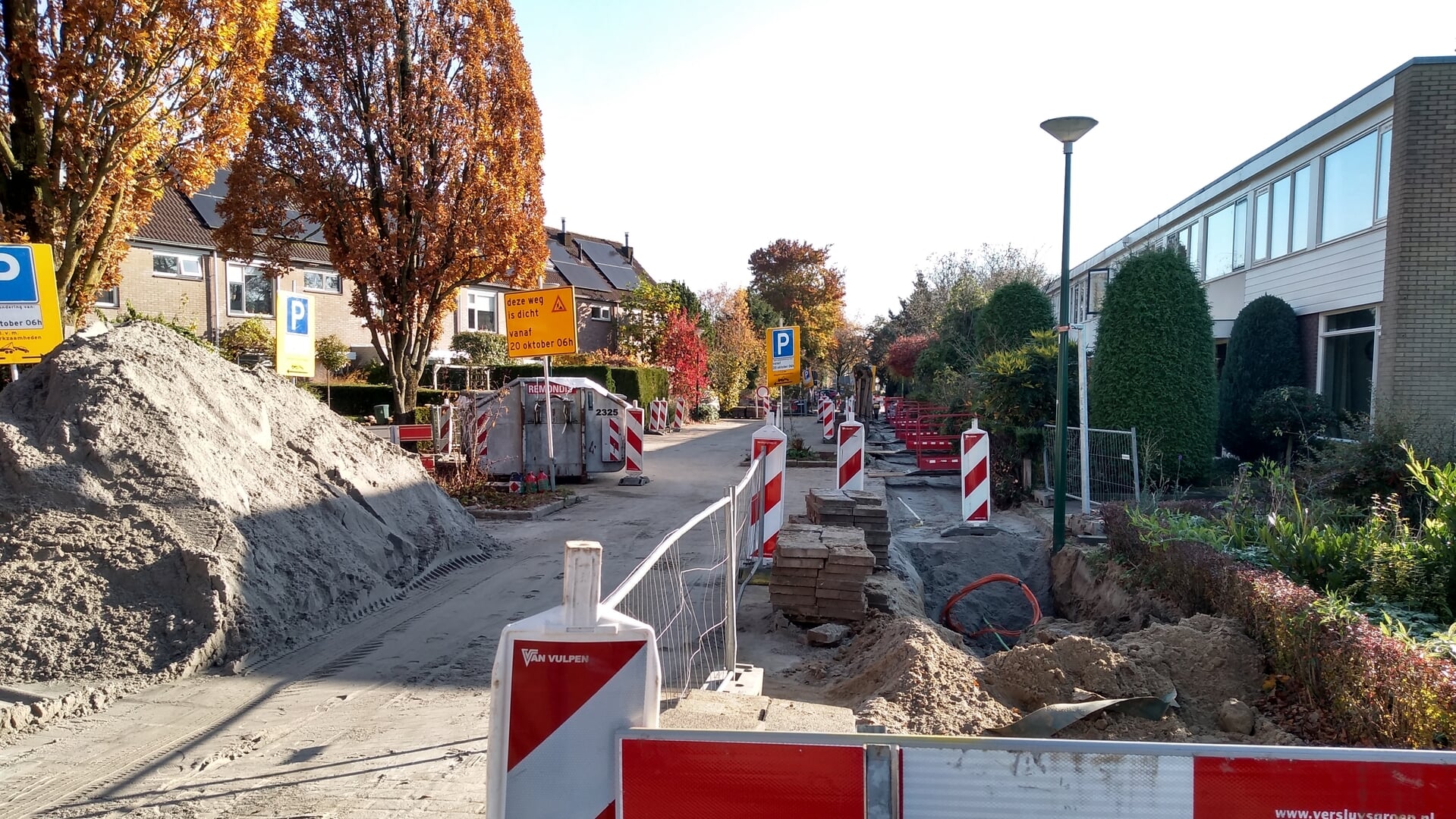 Vervanging gas- en waterleidingen in Odijk en Bunnik vordert gestaag