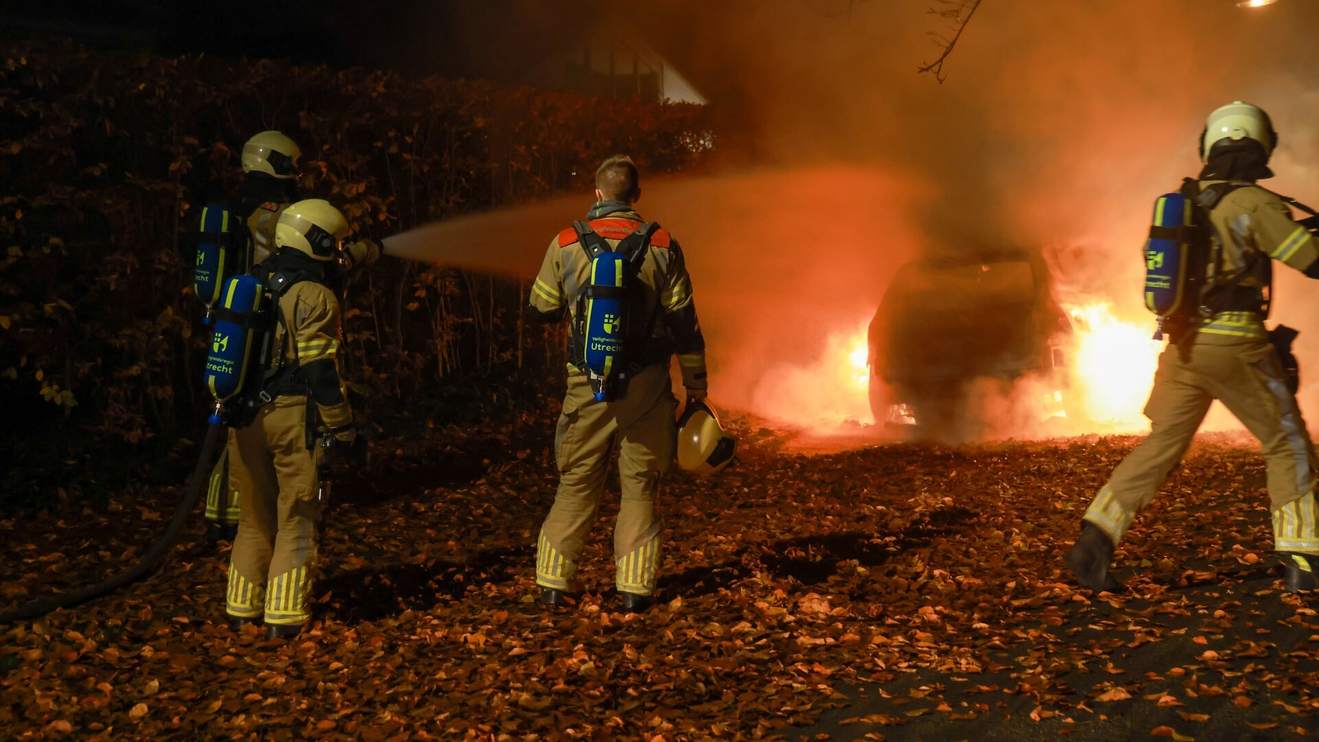 Autobrand in Huis ter Heide
