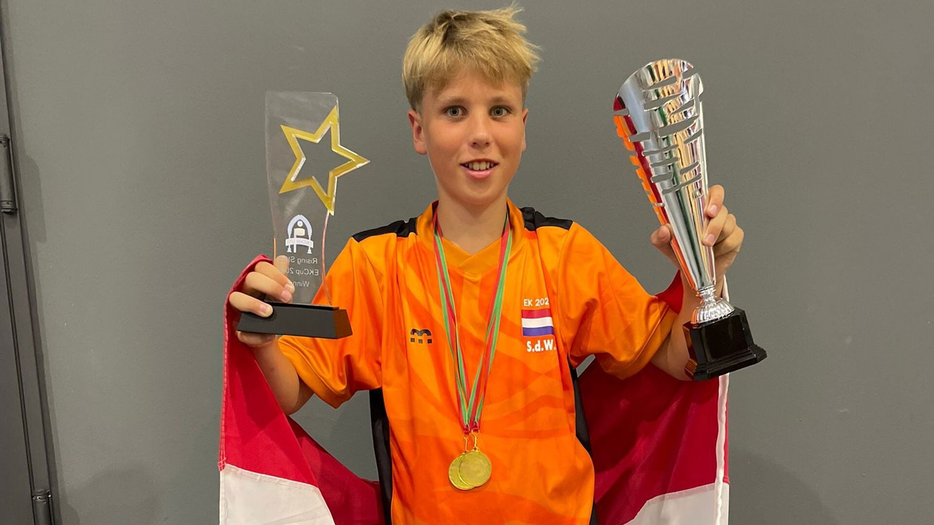 Bleiswijker Siem (13) op EK Korfbal