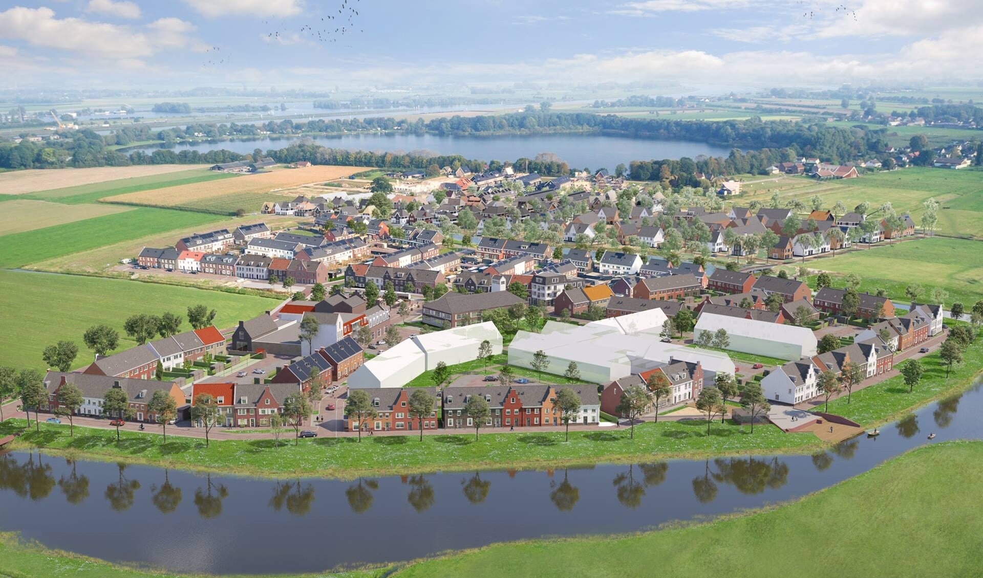 Tijdelijke huisvesting en nieuwe school in Hagestein