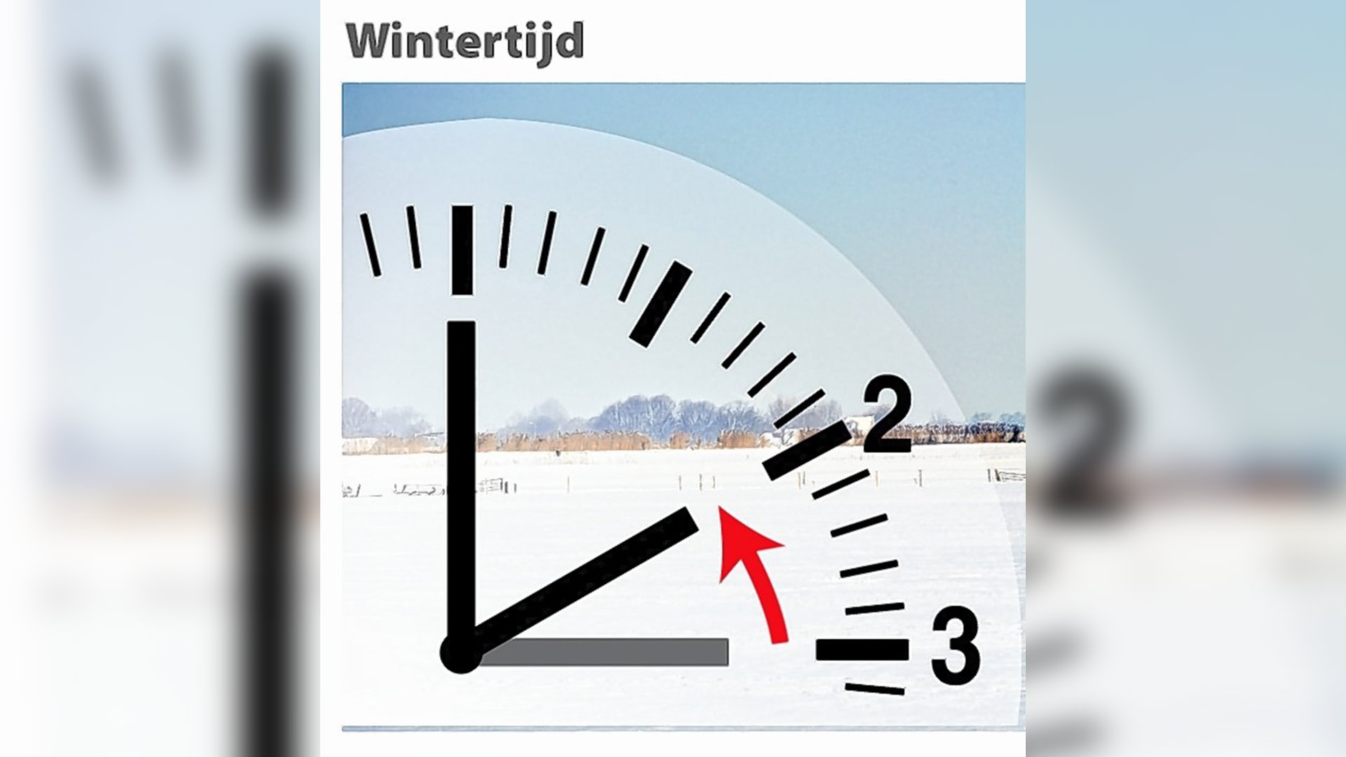 Let op: zondag gaat de wintertijd weer in