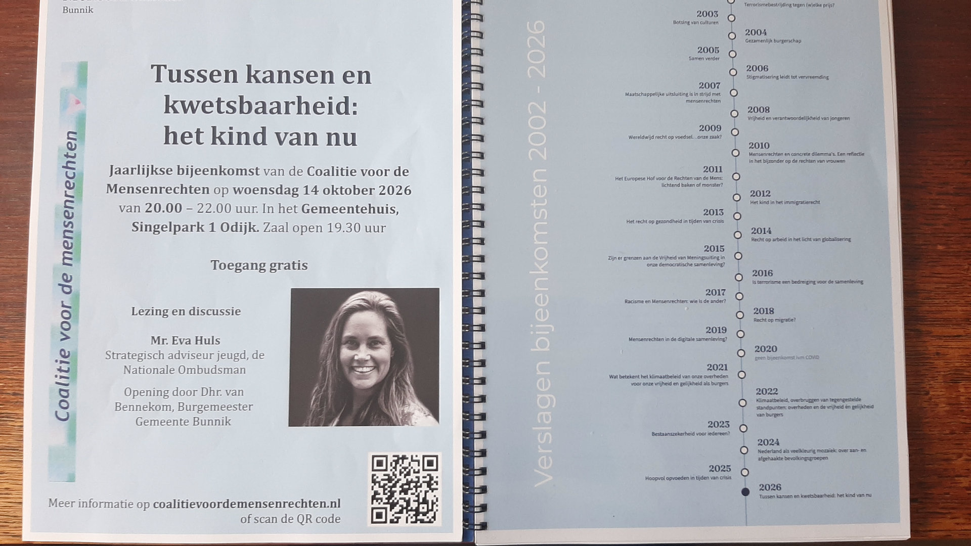 25 jaar Coalitie voor de Mensenrechten: ‘Vrede is altijd de rode draad’