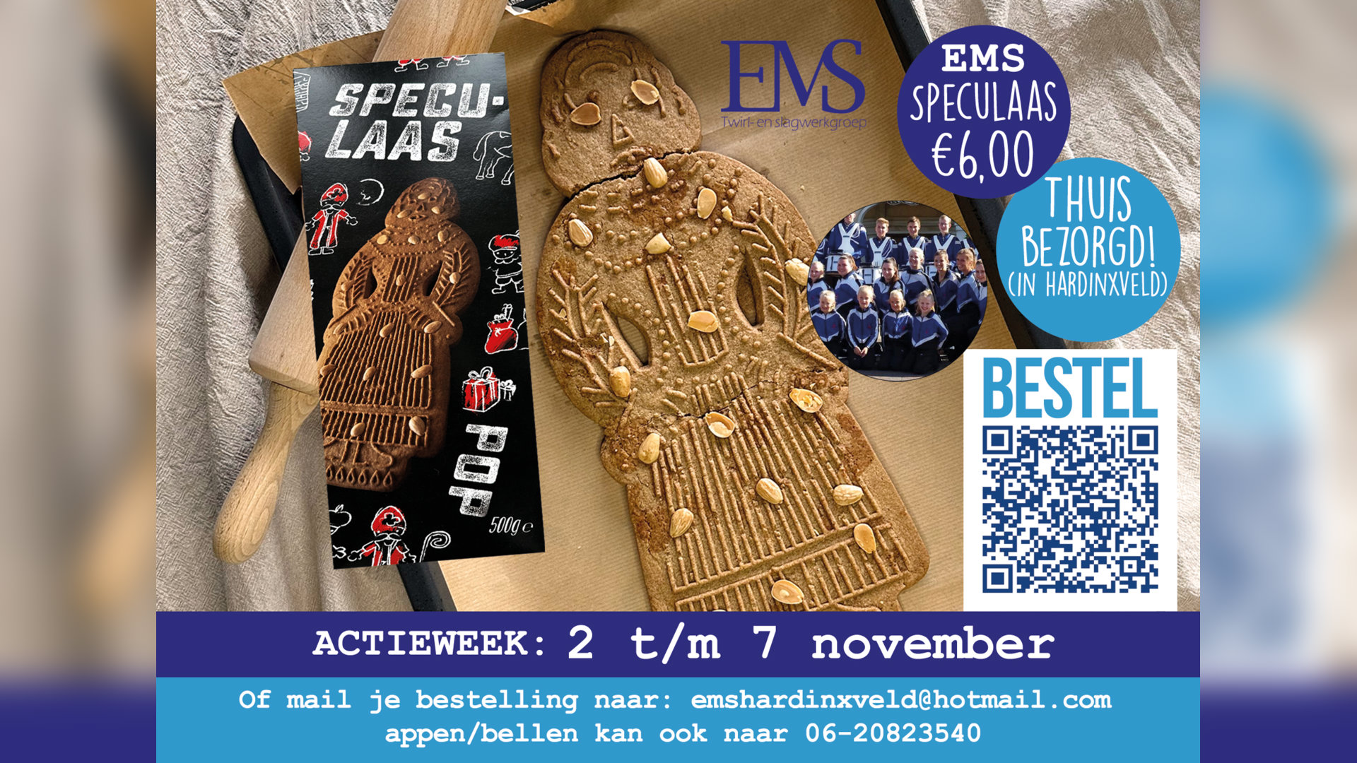 De traditionele speculaaspoppenactie van EMS is er weer!