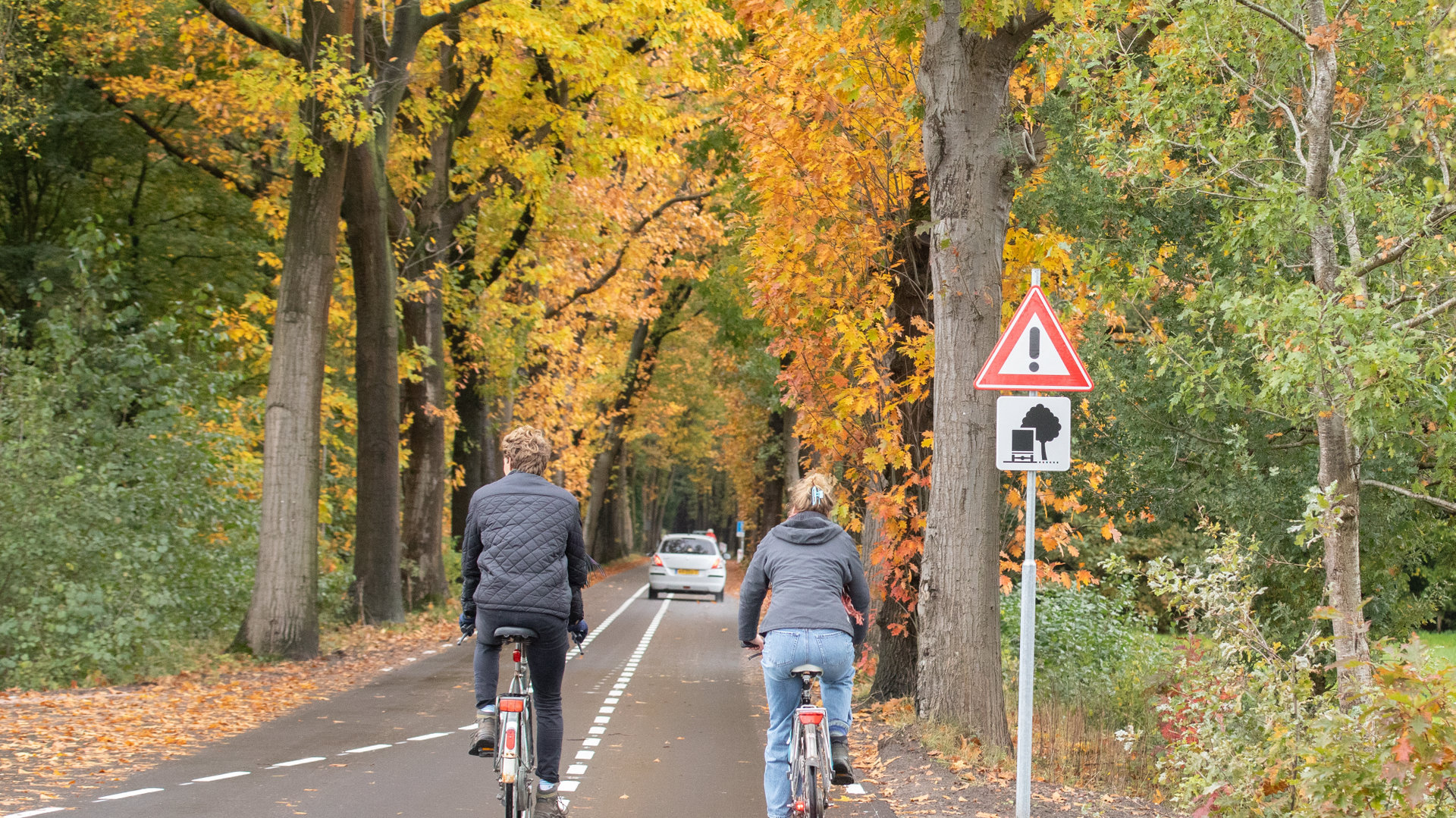 De Embranchementsweg in Lage Vuursche na drie maanden sluiting weer opengesteld