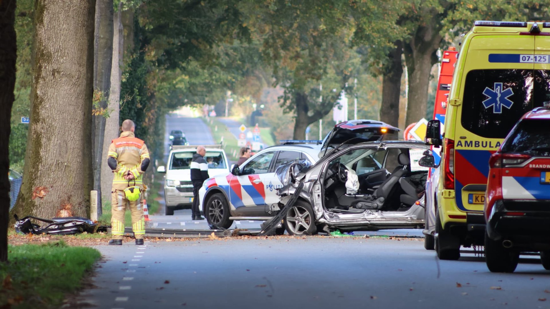 Ernstig eenzijdig ongeval in Wekerom; meerdere gewonden naar het ziekenhuis