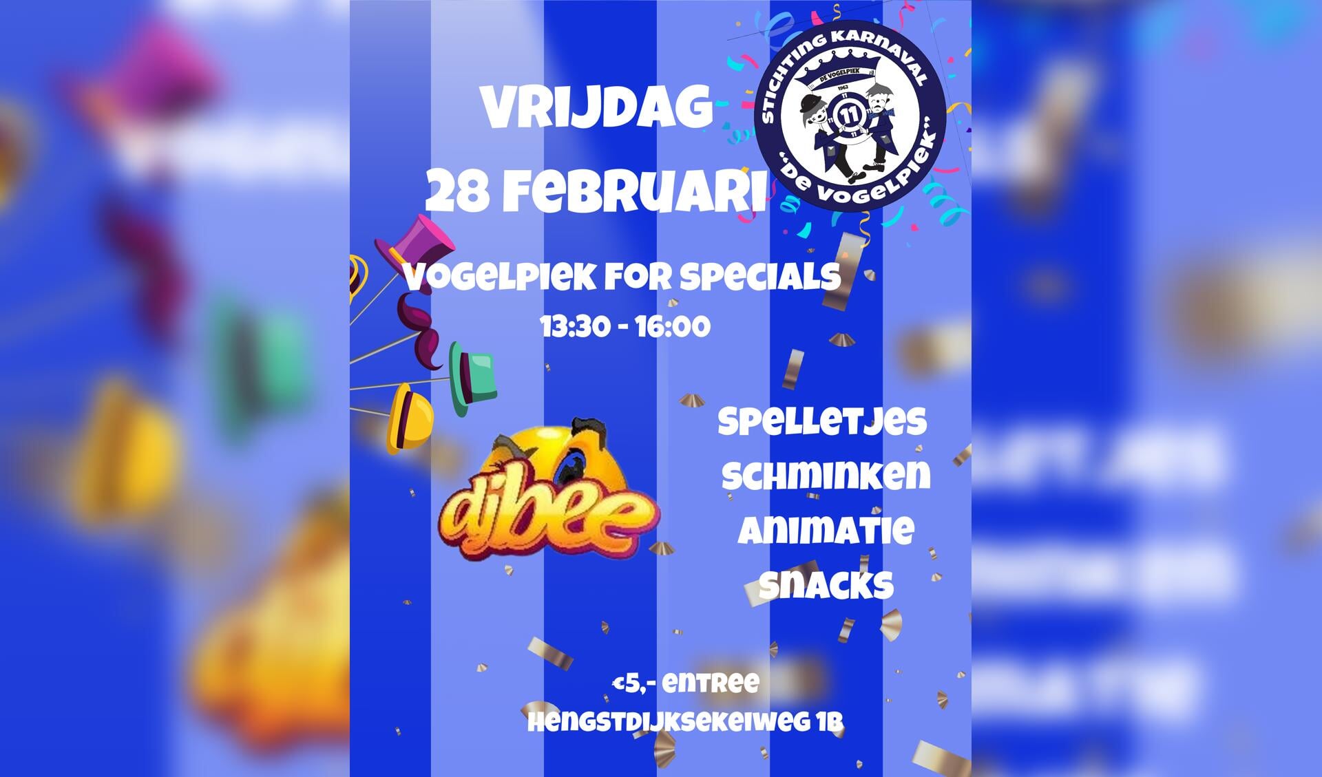 Stichting Karnaval “de Vogelpiek” organiseert carnavalmiddag voor mensen met beperking