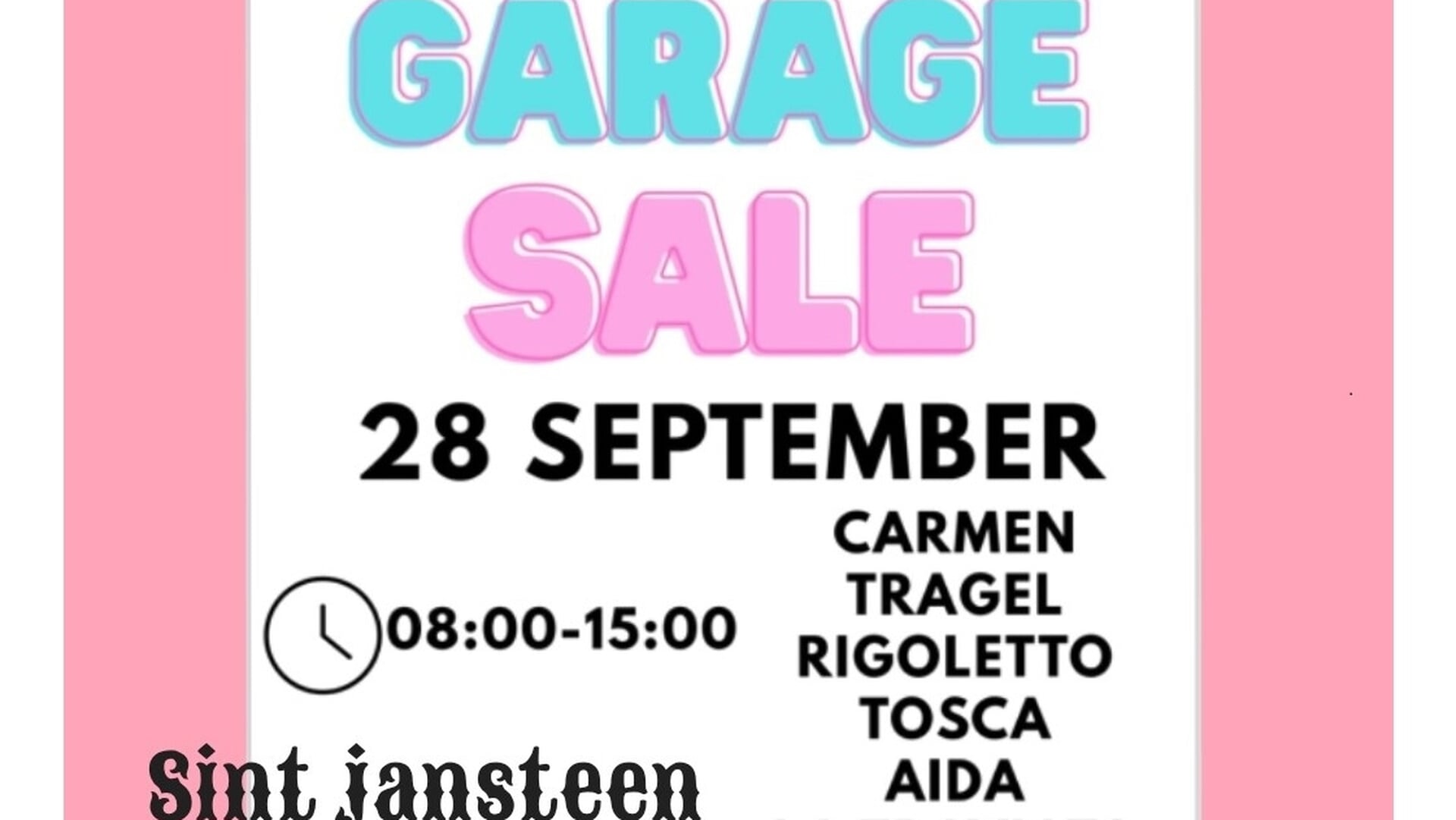 Garage Sale te Sint Jansteen