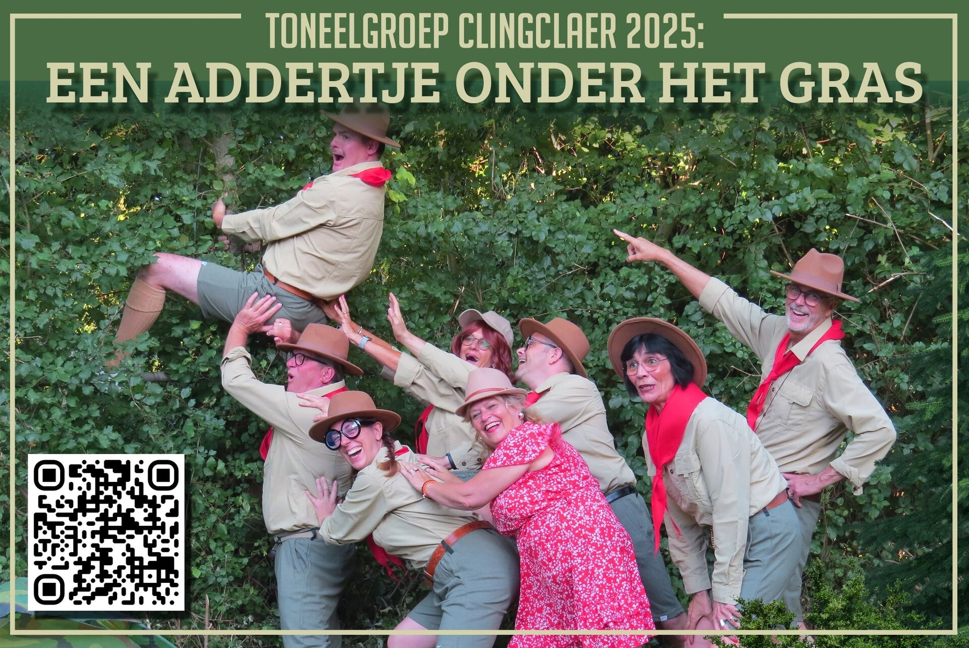 Toneelvereniging Clingclaer! pakt uit met het hilarische stuk “Een addertje onder het gras”